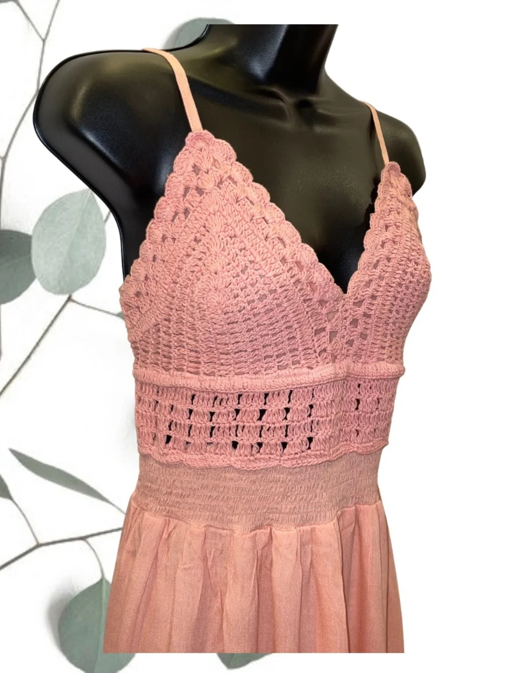 Crochet-Top Maxi Dress - Picture 2 of 14